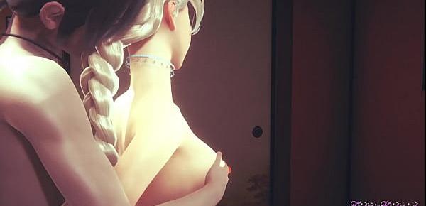 Frozen Hentai 3D - Elsa enjoys when her tits are touched and fucked - Anime Manga Japanese Porn Disney